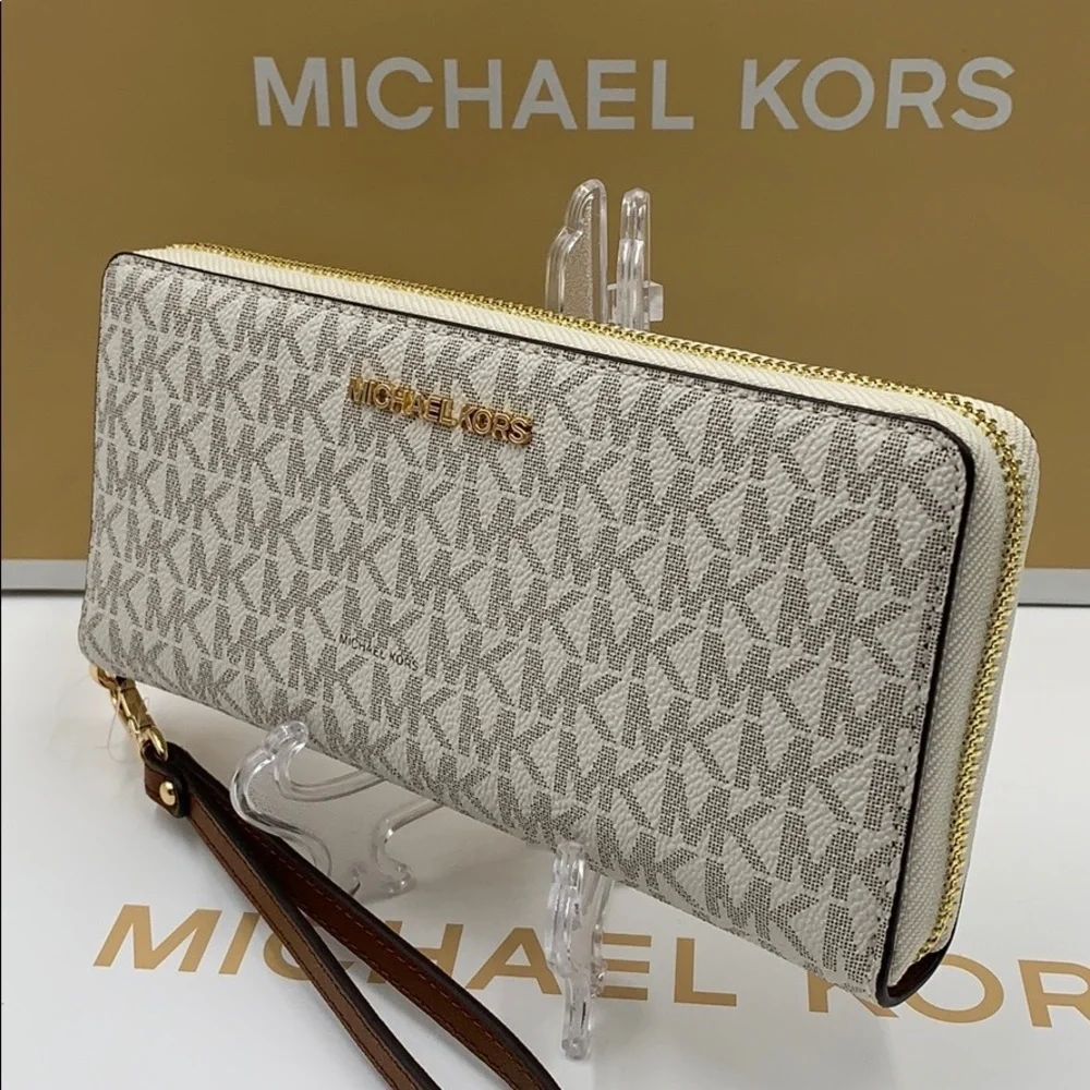 MICHAEL KORS Jet Set Travel Continental Zip Wallet - Picture 9 of 12